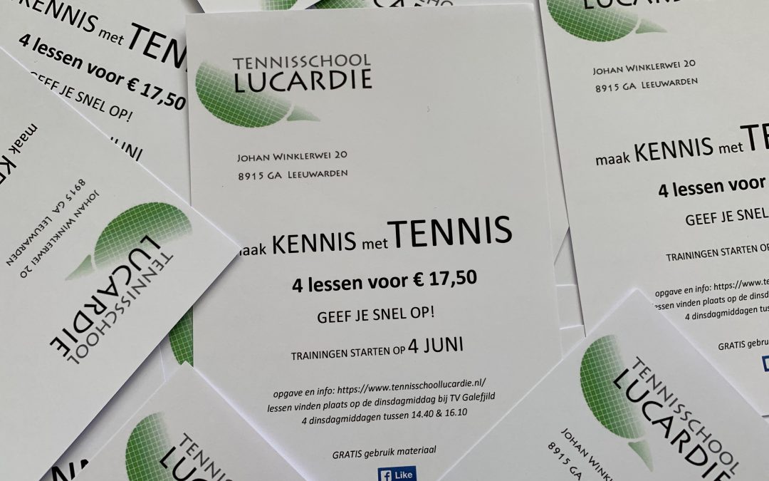Schooltennis en proeflessen basisscholen Hurdegaryp